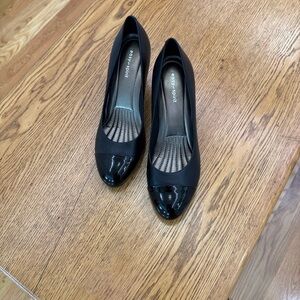Esprit Black Patent Toe Heels